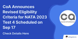 CoA Announces Revised Eligibility Criteria for NATA 2023